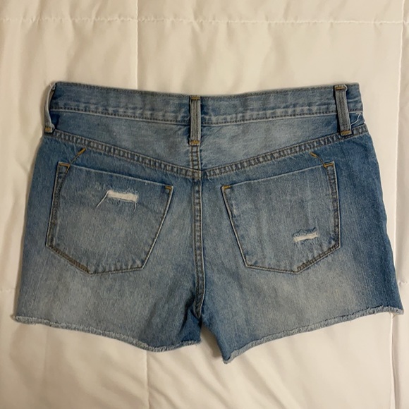 *SOLD*Distressed Mid-Rise Denim Cut-Offs - Picture 5 of 11